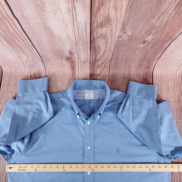 Brooks Brothers Regent Mens XL The Original Polo Shirt Blue LS Button Down Shirt - Picture 11 of 12